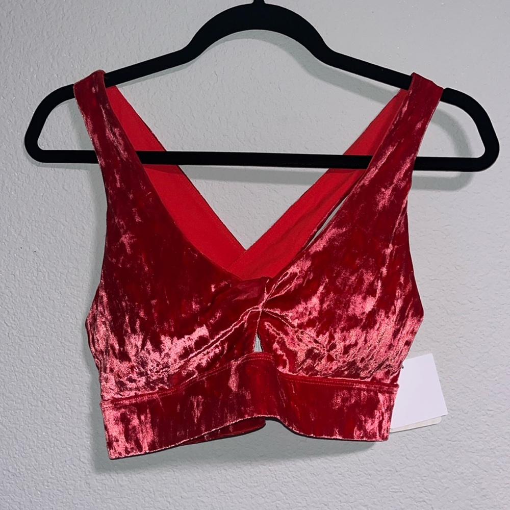 Fabletics Velour Sports Bra M/8 (NWT)